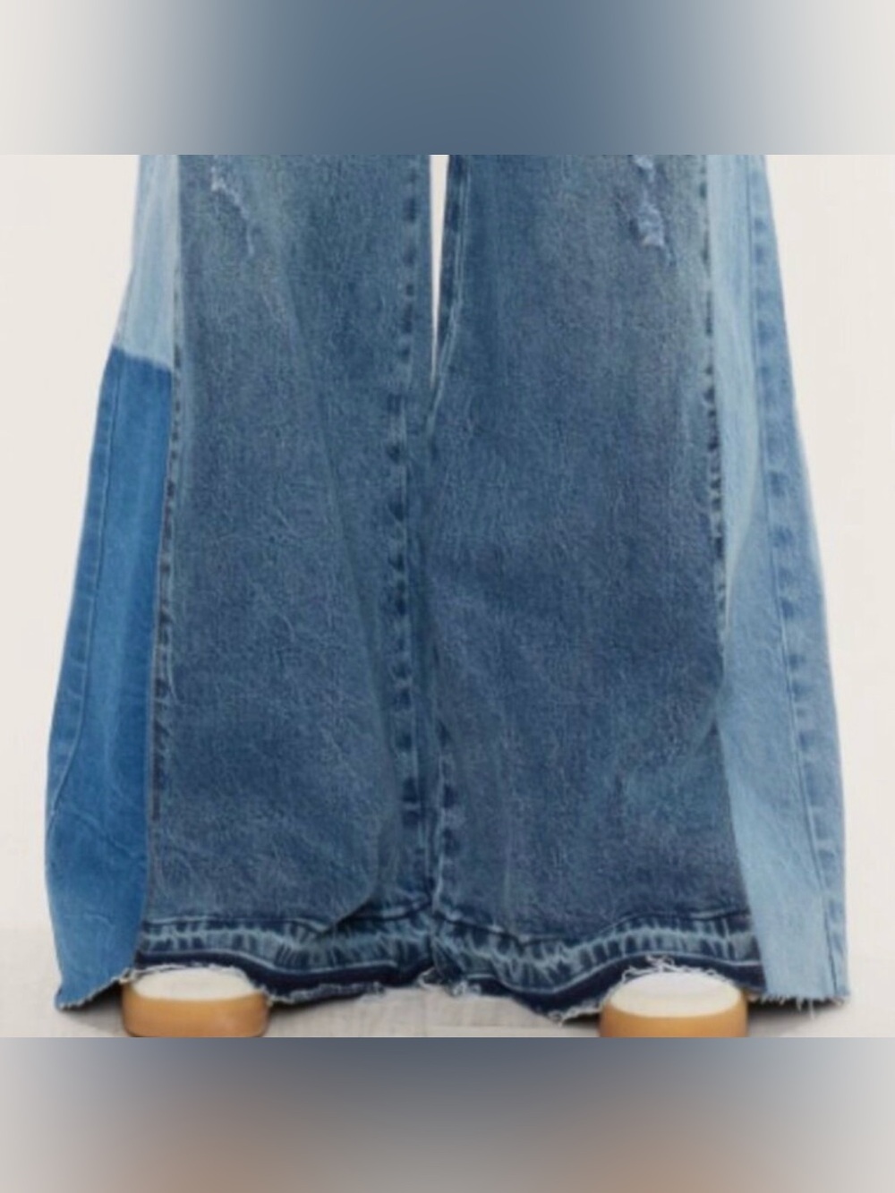 KanCan Extra-Wide Leg Medium Wash High Rise Jeans Size 15 x 34” NWT - Picture 5 of 15